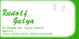 rudolf gulya business card